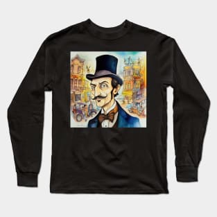 Arsene Lupin drawing Long Sleeve T-Shirt